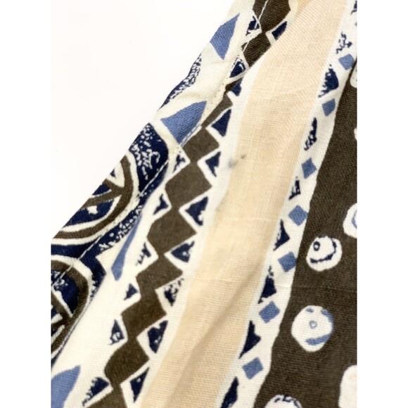 MIC Fashion Midi Dress V-Neck Button Front Brown Blue Sleeveless Boho 90s Y2K 22 - Picture 7 of 11